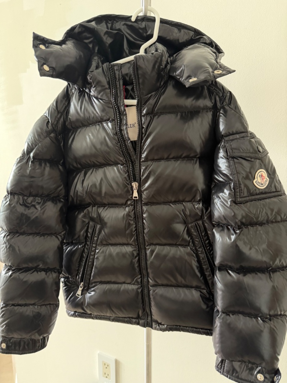 Moncler Maya Black Down Puffer Jacket Youth 10 years